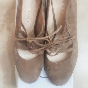Women's Franco Sarto taupe, high heel shoes. Size 11M